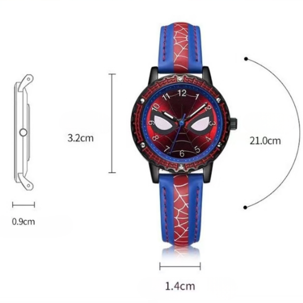 Quartz kids watch with colorful character artwork