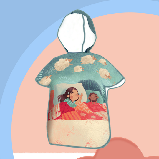 CozyFin kids beach poncho dreamy girl