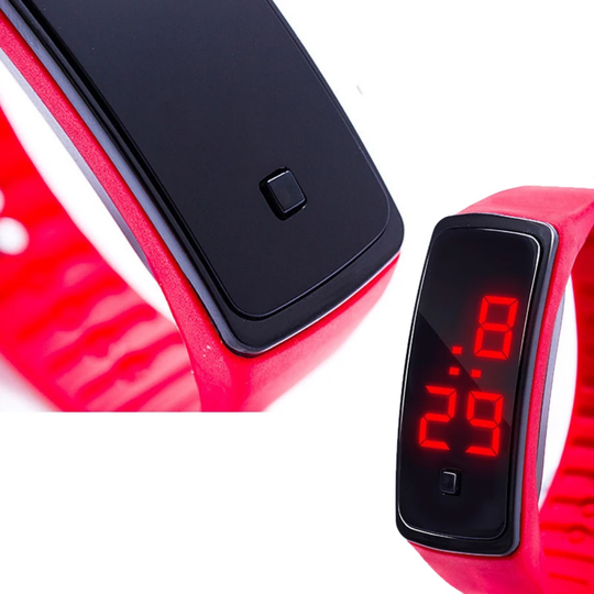 Minimalist LED sports watch for school sport and fitness