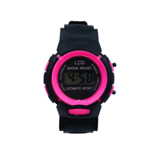 FlashRun digital sport watch pink