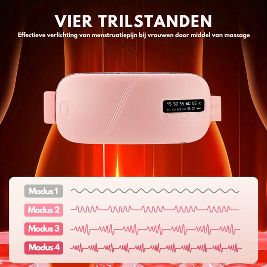 Heated massage cushion warming up within seconds