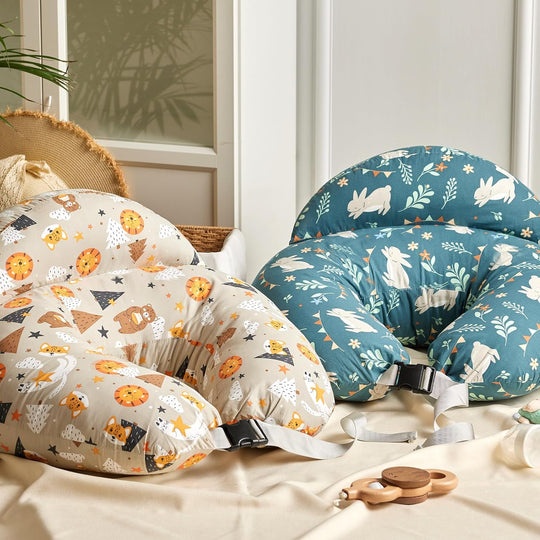 Nursing pillow with cozy breathable cotton fabric