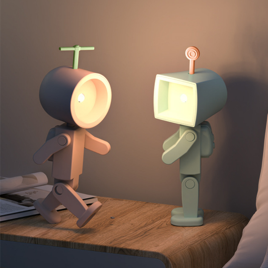 RoboGlow – Magnetic Robot Night Light with Adjustable Design