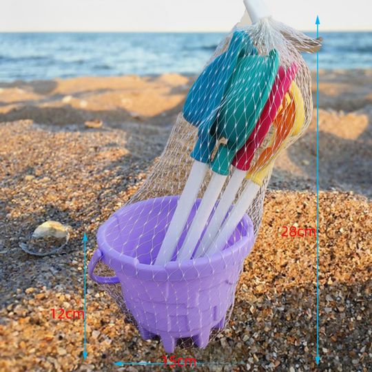 SandJoy beach toy set round castle 5-piece
