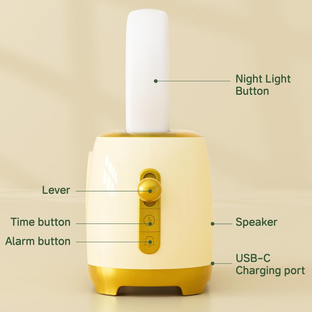 GlowNest Kids Alarm Clock Night Light — Gentle Sleep & Wake Quality