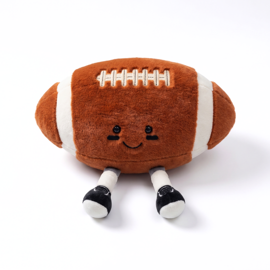SportyCuddle – Tennis & Rugby Ball Plush Toy