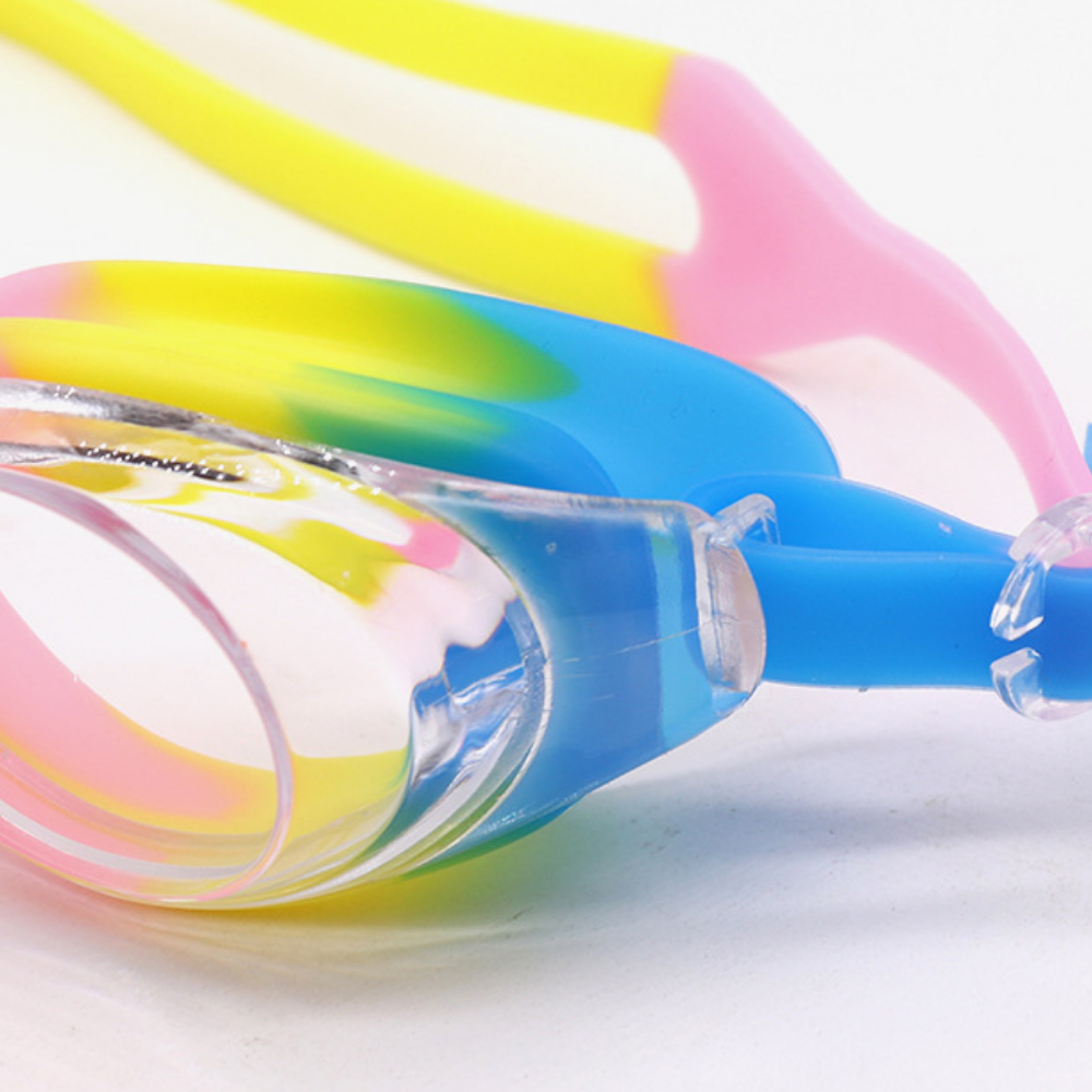 Soft silicone seal kids swim goggles leak-free fit