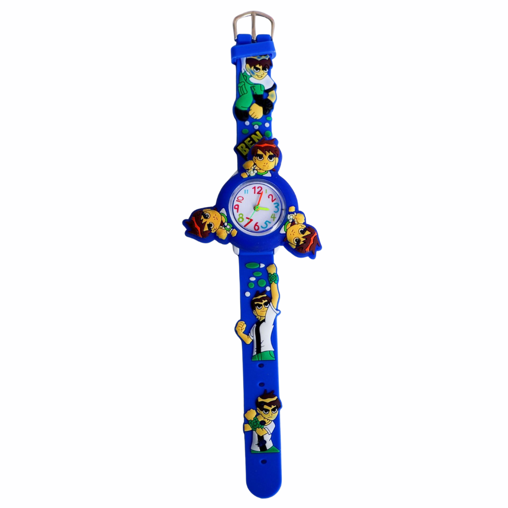 ValorSpin superhero spinner watch dark blue silicone band