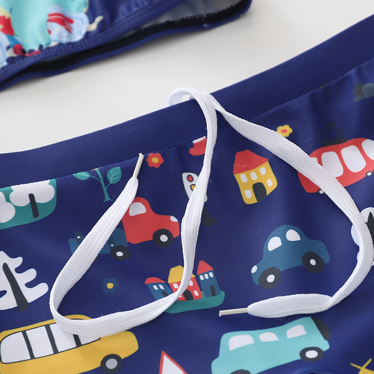 Foam padded swim shirt building water confidence