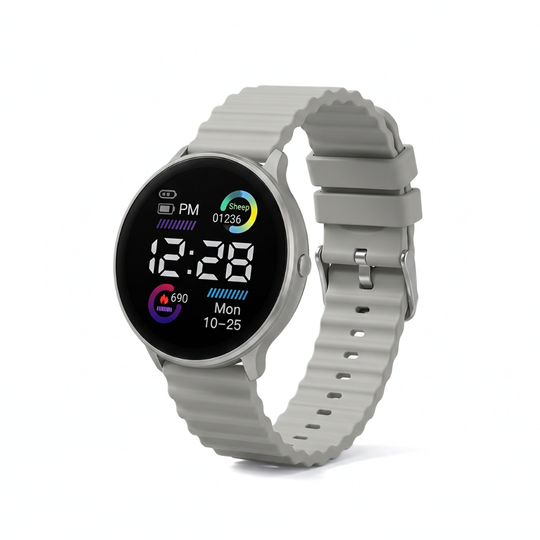 NeonRound LED sport watch grey