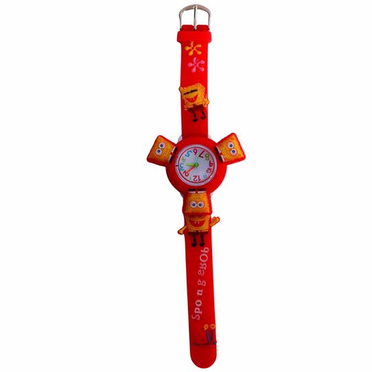 SunnySpin cartoon spinner watch red