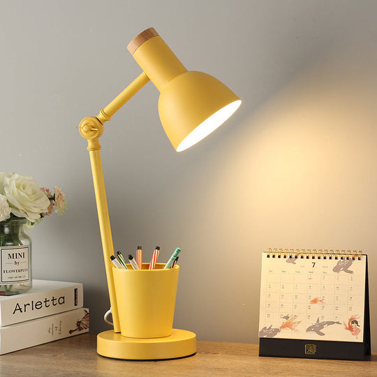 Nordic Wood Kids Table Lamp — Clean Calming Bedtime Glow