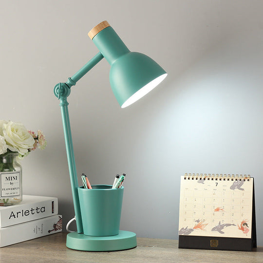 Nordic Wood Kids Table Lamp — Clean Calming Bedtime Glow