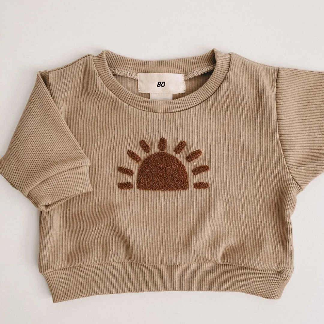 Waffle-knit cotton lounge set gentle on baby skin