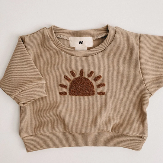 Waffle-knit cotton lounge set gentle on baby skin