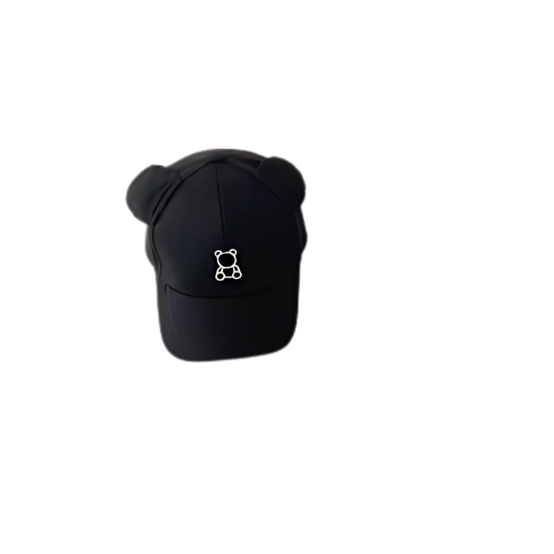 CubCap baby sun hat with bear ears black