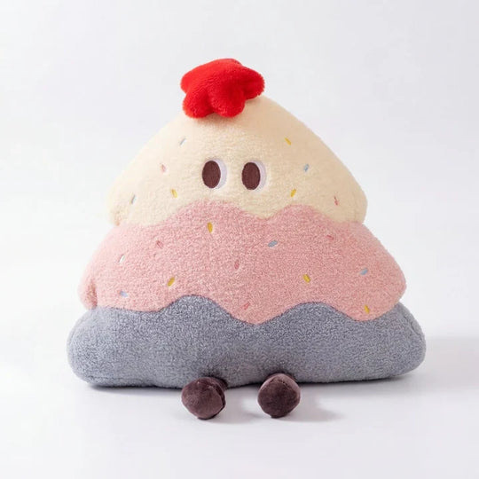SweetSprout Cake Plush Cushion Toy — Modern, Calm Quality