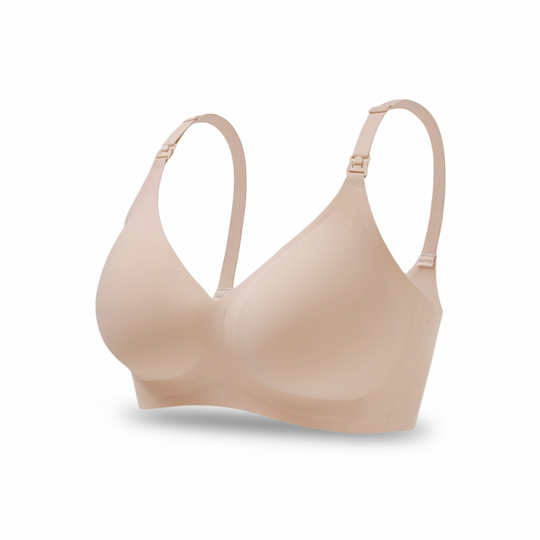 MamaGlow seamless nursing bra wireless soft support