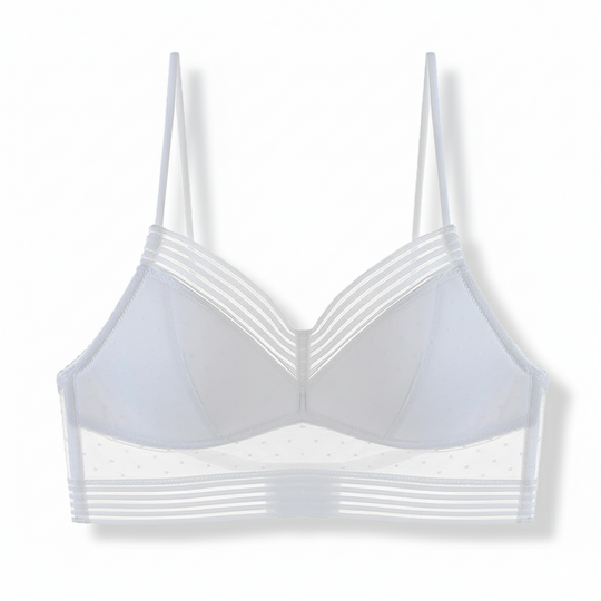 GraceLift low-back wireless lift bra white lace support