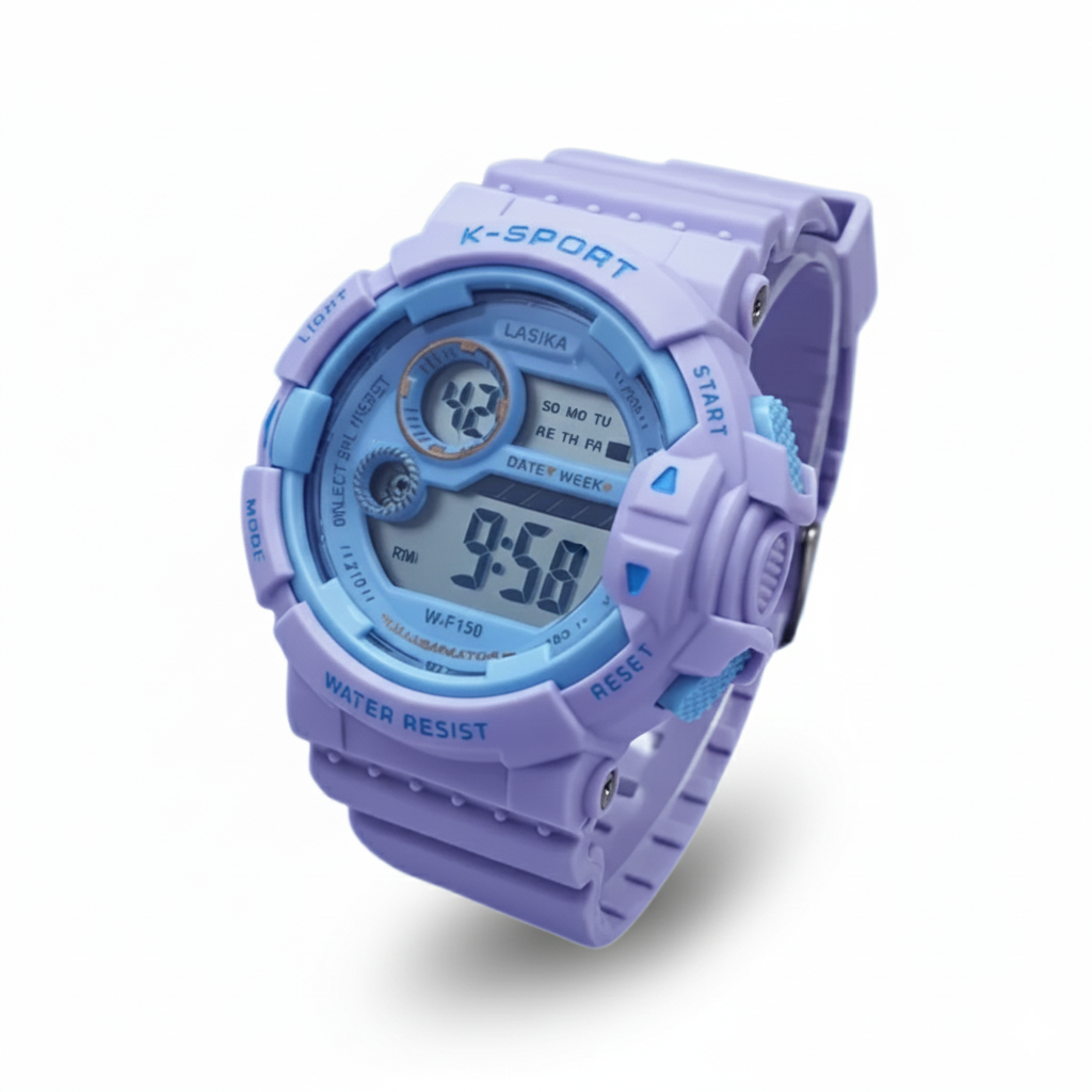 AquaSpark waterproof digital sport watch for girls