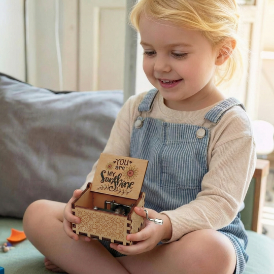 Cicimi Lullaby Woods Hand-Crank Music Box — Calming Bedtime Quality