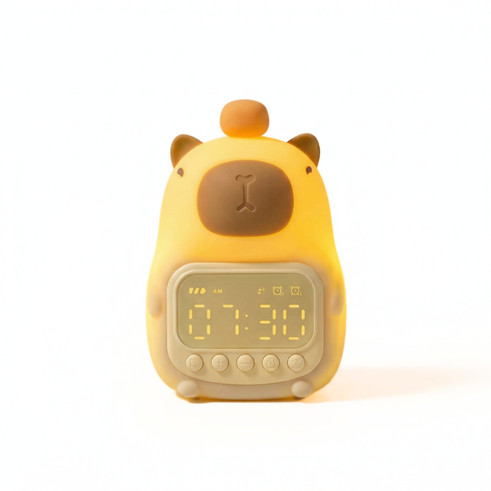 CapyTime Glow Buddy Baby Night Light Alarm Clock — Modern Quality
