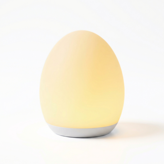 LumaShell Silicone Baby Night Light — Calming Modern Glow