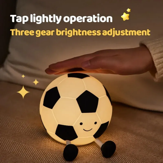 SoccerGlow – Silicone Soccer Ball Night Light with Touch Control