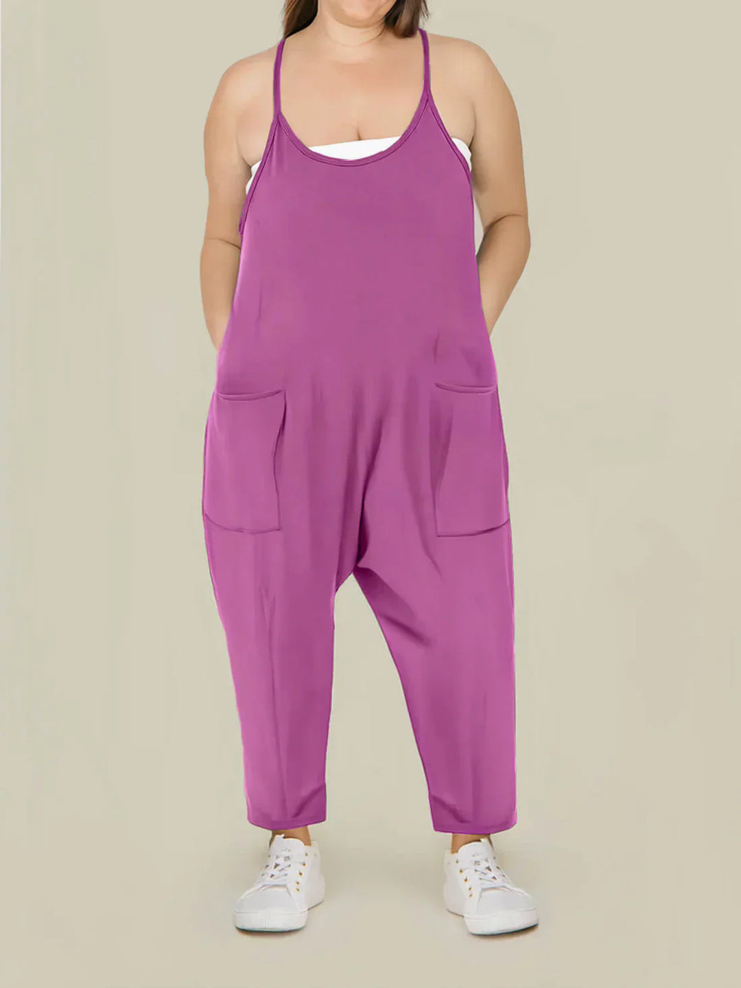 MamaOne maternity jumpsuit magenta relaxed fit