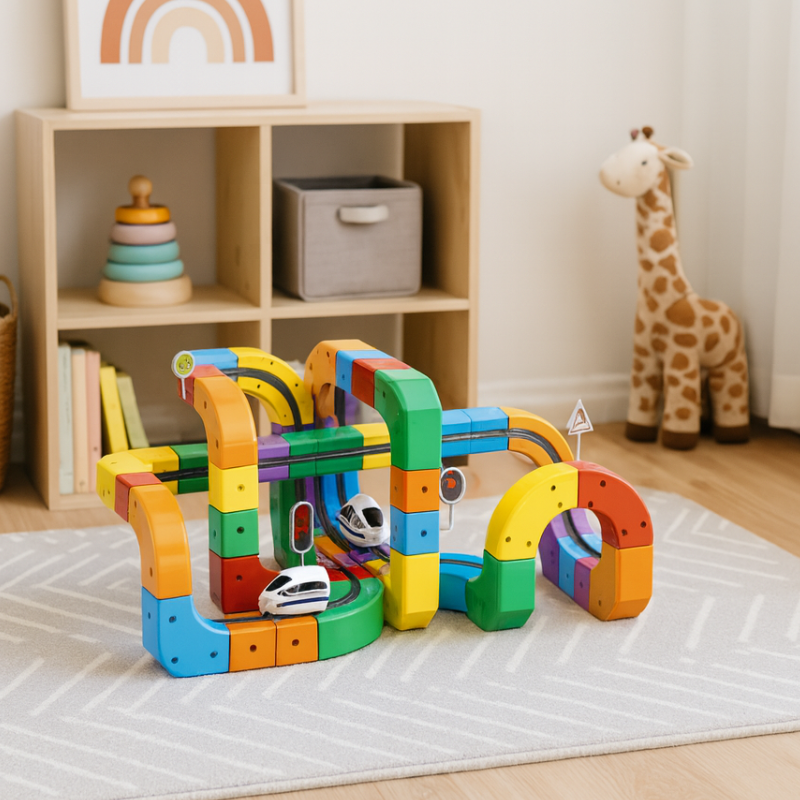 Tracki 3D Train Building Set Kids STEM Toy — Creative Learning Fun