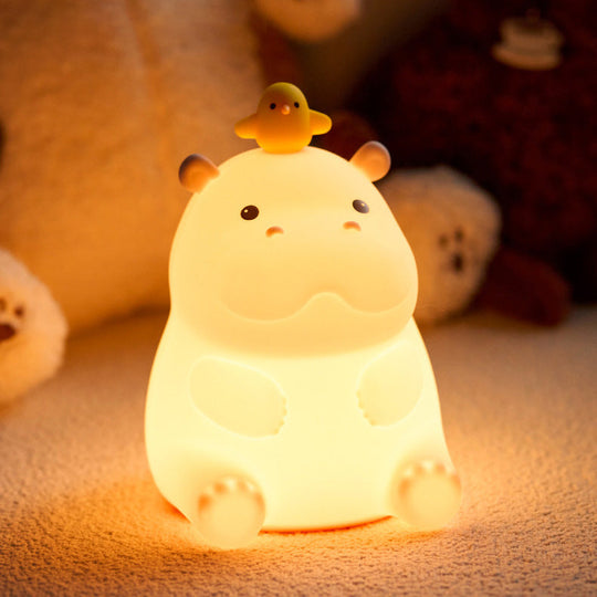 DreamGlow Hippo Night Light — Clean Bedtime Comfort for Kids