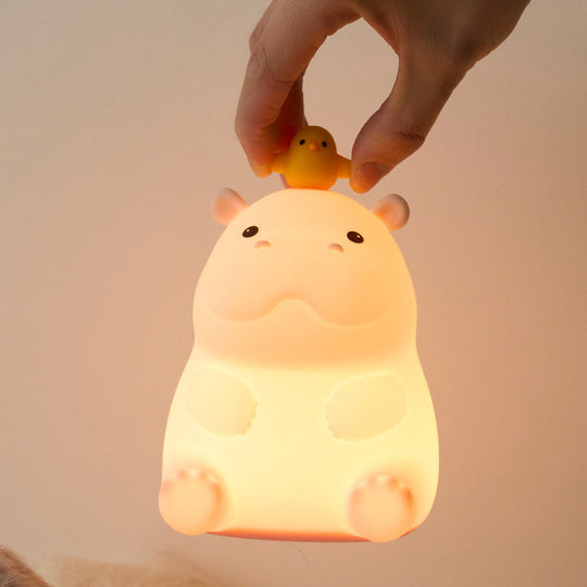 DreamGlow Hippo Night Light — Clean Bedtime Comfort for Kids