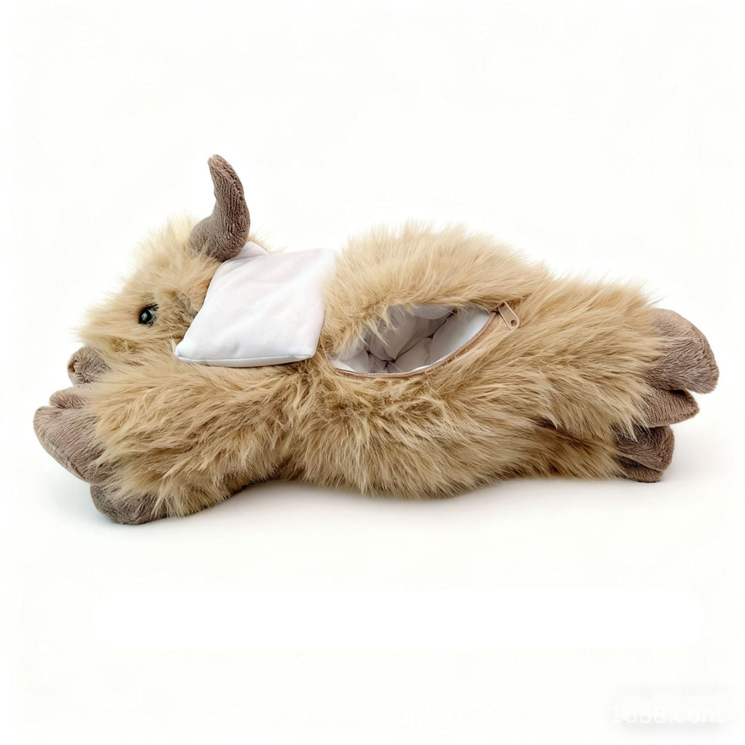 CalmCuddle – Highland Cow Weighted Plush with Heating Pad