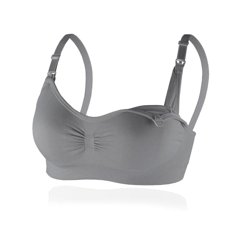 NestNurse everyday nursing bra grey wireless support