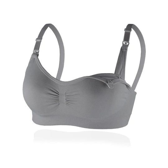 NestNurse everyday nursing bra grey wireless support