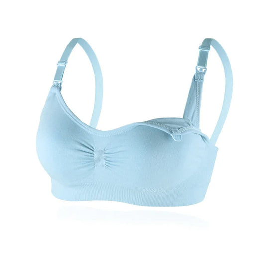 NestNurse everyday nursing bra blue wireless support