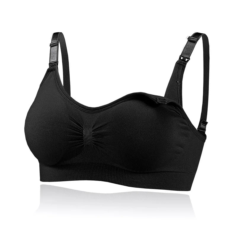 NestNurse everyday nursing bra black wireless support