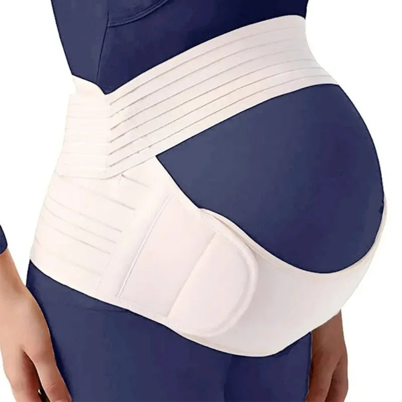 TriBand maternity support belt white adjustable fit