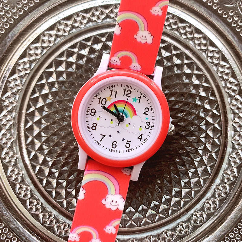 BrightBeam red rainbow kids watch for back-to-school days