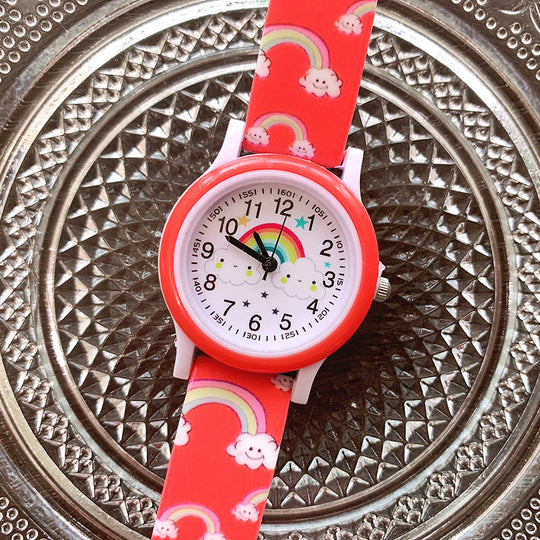 BrightBeam red rainbow kids watch for back-to-school days