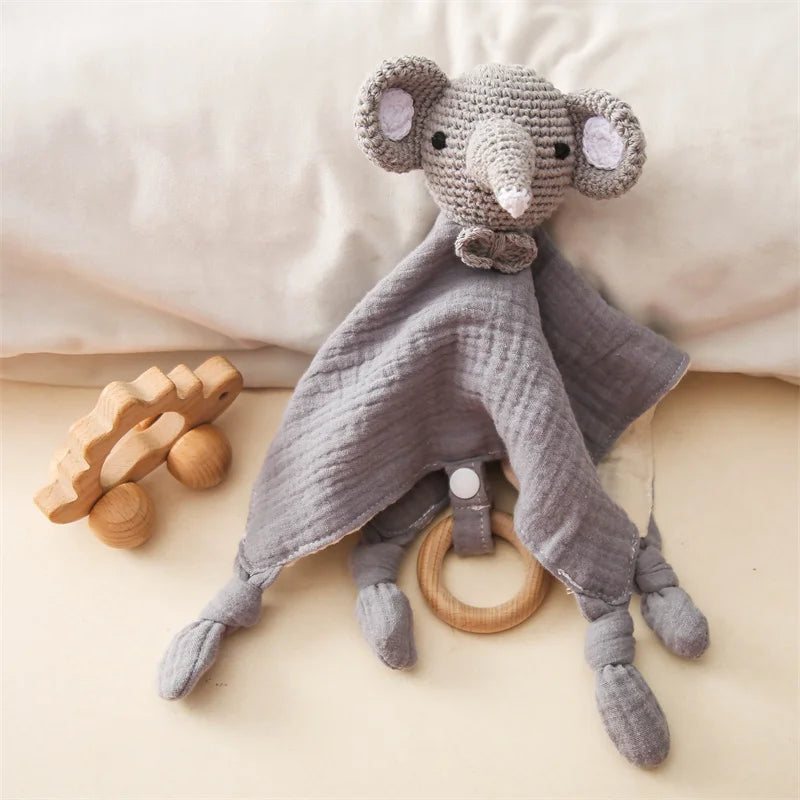 SnuggleNest Baby Comforter Plush Toy — Calm Soothing Qulaity