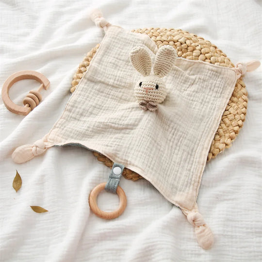 SnuggleNest Baby Comforter Plush Toy — Calm Soothing Qulaity