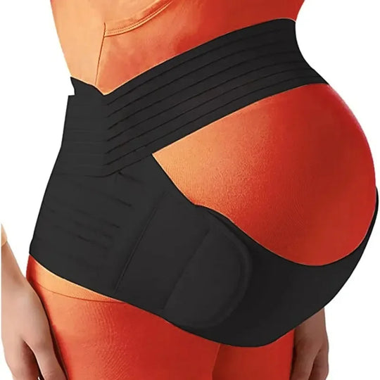 TriBand maternity support belt black adjustable fit