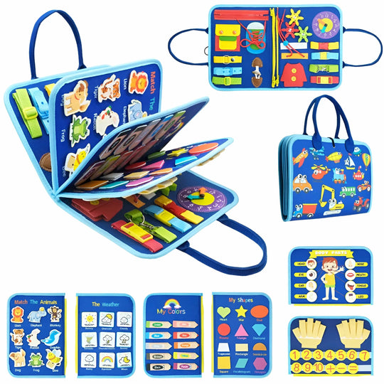 SkillTales Montessori Busy Book for Kids — Calm Learning Fun