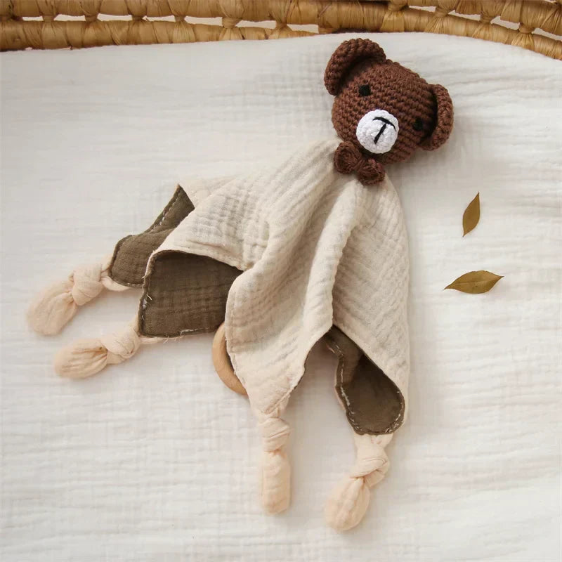 SnuggleNest Baby Comforter Plush Toy — Calm Soothing Qulaity