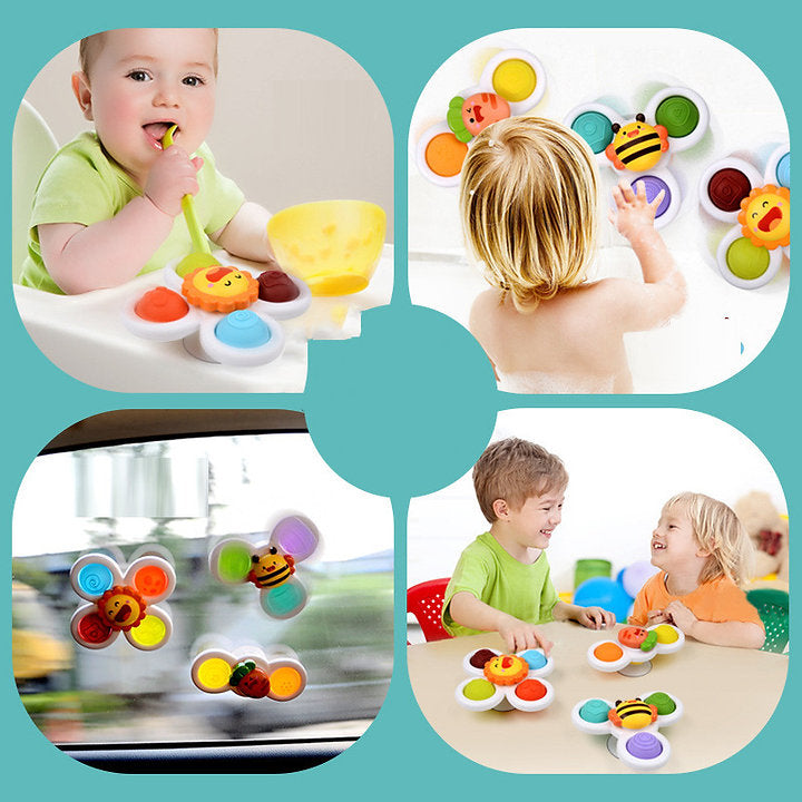 TwirlNest Baby Spinner Suction Toy Set — Calm Sensory Play