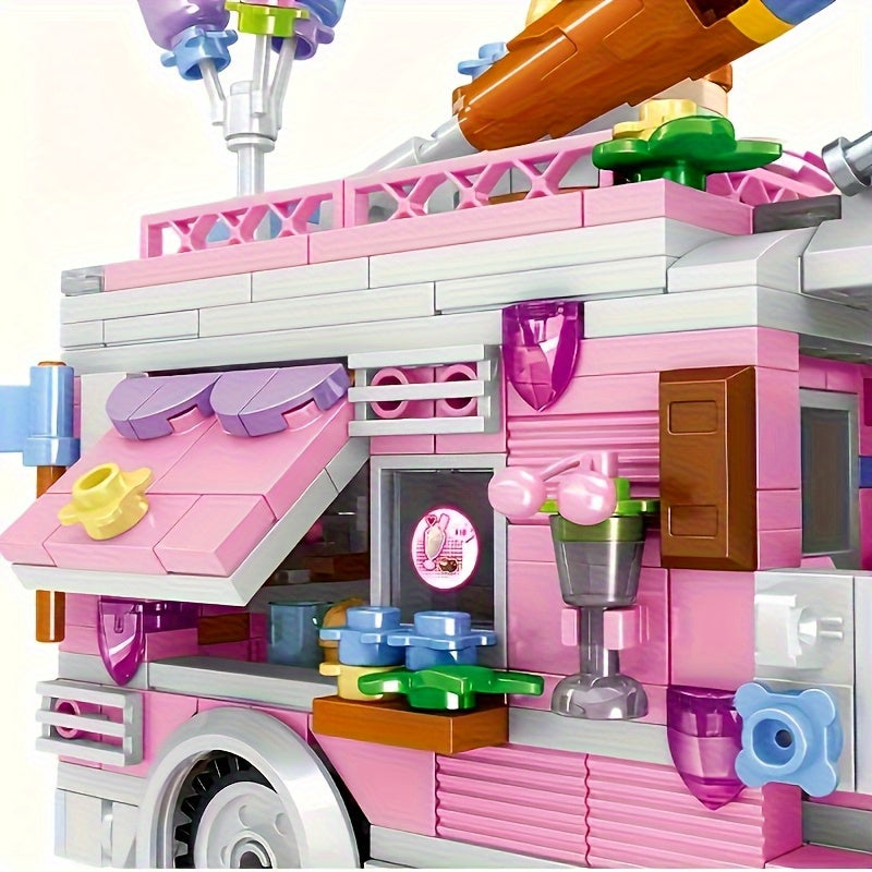Dessert cart play set with detailed food-cart pieces
