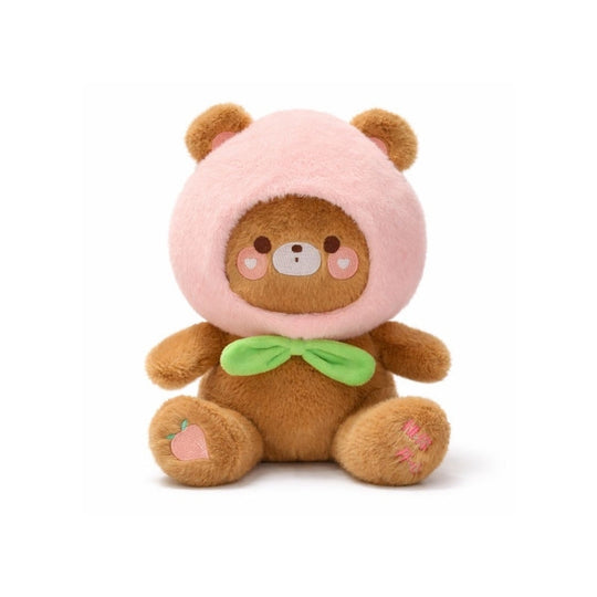 PeachGlow Cuddle Bear Plush Toy — Soothing Cozy Quality