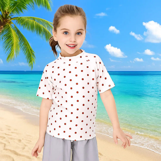 Sun-smart kids swim shirt for outdoor summer days