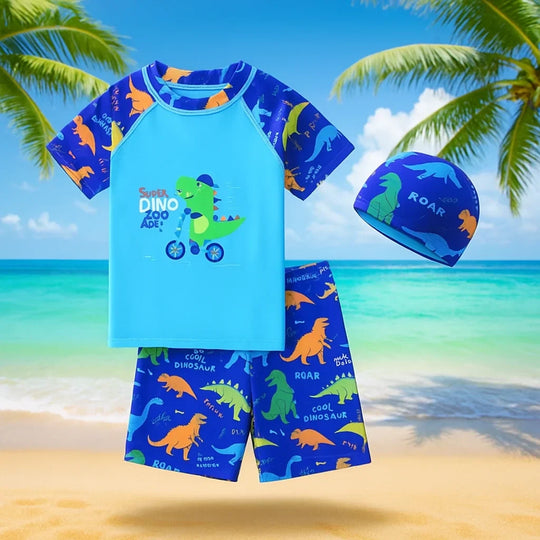 RayNest kids UPF swim set with swim cap